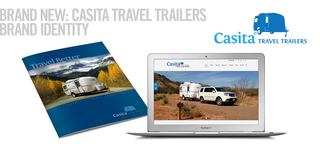image of casita travel trailers brand identity by dallas brand identity design agency B12 Group